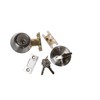 Zion Satin Nickel Dead Bolt Lock for Outdoors Garage Side