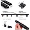 ZSTARR Retractable Ceiling Curtain Track, Measurement-Free Curtain Track 33.5''-59'',For Room