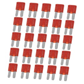 A ABSOPRO Pack of 25 Car Mini Blade Fuses 10 A 10 Amp for Boat Truck Motorcycle Red