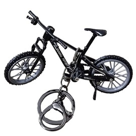 TQUXNGA Finger-Schlüsselanhänger, Handwerkskunst, praktischer Anhänger aus Legierung, Zubehör für Schlüssel, Taschen, Schwarz , As detailed discription