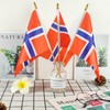 Newperlite Norway Stick Flag Norwegian Small Mini Hand Held Flags