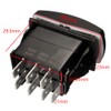 Mintice™ Car Vehicle 12V 20A Blue LED Light Rocker Toggle