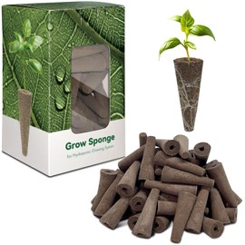inbloom Grow Sponges, 50 Pcs Replacement Root Planting Pods, Special Design for Hydroponics System, Indoor Garden Supplies, Cotton, Sponge Only