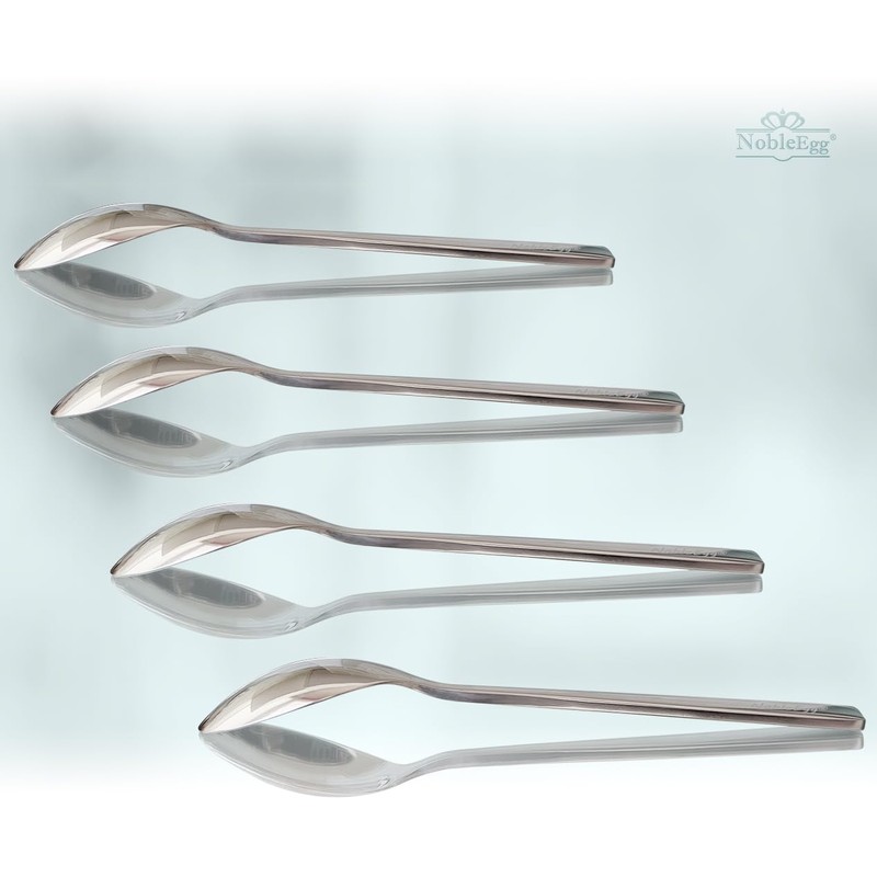 NobleEgg Egg Spoons for Soft Boiled Eggs, Coffee, Desserts |