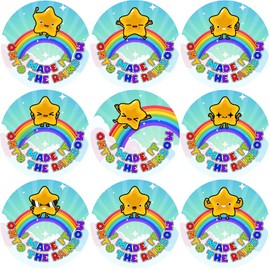 144 I Made It Onto The Rainbow 30mm Glossy Reward Stickers