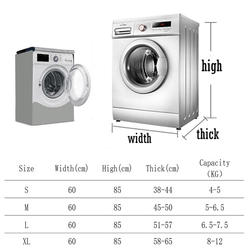 Odot Washer Dustproof Cover Front Load, Washing Machine Dryer Protector