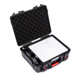 Steinwhale IP67 Waterproof Storage Case for Starlink Mini, Built with Waterproof Seal and Safe Latch System, Protective Hard Case with Foam Padding Keep Dish Safe, Portable for Travel and Outdoor Use