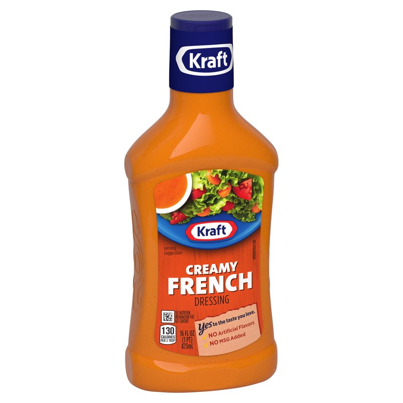 Kraft Creamy French Dressing, 16 fl oz Bottle