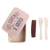 Fabulous Lunch Box Lunchbox mit Besteck, Rosa – Les Copines