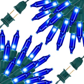 GAOMON 200 Counts Christmas Lights 53Ft, 2 Sets of 100 Mini Lights 26.5 Feet String Lights with Replace Fuse and Bulb, Waterproof Connectable, Indoor Outdoor Christmas Decoration