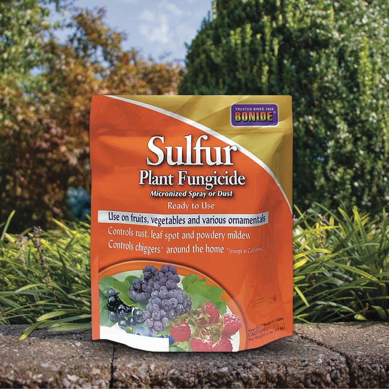 Bonide Sulfur Plant Fungicide, 4 lb. Ready-to-Use Micronized Spray or
