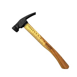 Boss Hammer 18 oz. Premium 4340 Steel Rip Claw Hammer with Tough Tennessee Hickory Handle - Cerakote, Rip Claw Design, Milled Face - Made in USA - BH18STHI16M