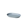 ideaco Oval Plate, 7.1 inches (18 cm), Oval, Blue, usumono