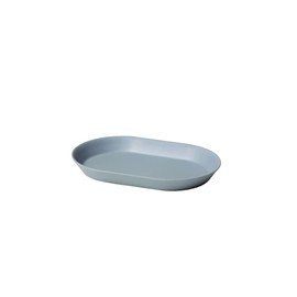 ideaco Oval Plate, 7.1 inches (18 cm), Oval, Blue, usumono plate18 oval