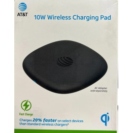 AT&T OEM AT&T 10W Wireless Charging Pad + Charging Cable - Black