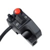 Feiteplus Aluminum Alloy Left Motorcycle 7/8" Handlebar Mount Switch Horn