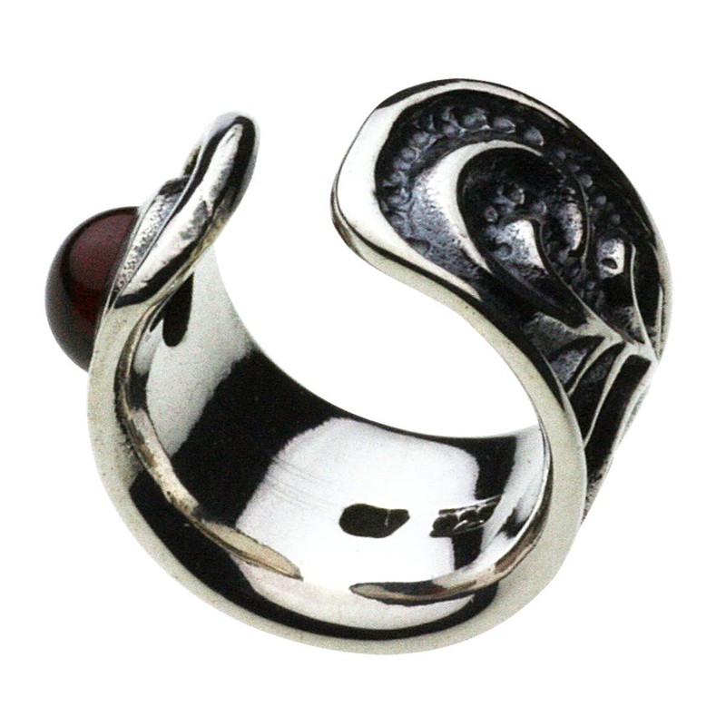 Cenote e0101 Stone Arabesque Ear Cuff [Silver 925 Silver Accessories],