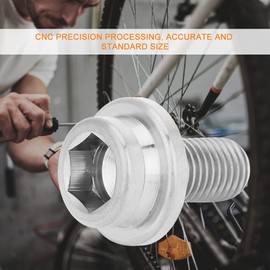 Crank Screw Bolt, M8*15mm Mountain Road Bike Crank Bolt Bottom Bracket BB Axle Screws with CNC Precision Processing(#1)