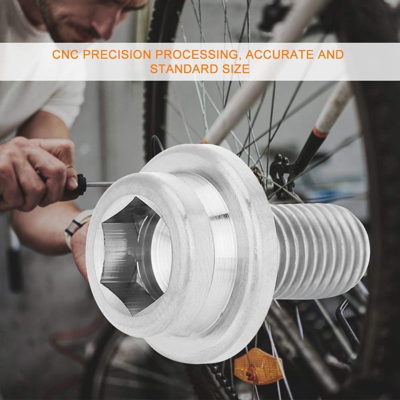 Crank Screw Bolt, M8*15mm Mountain Road Bike Crank Bolt Bottom