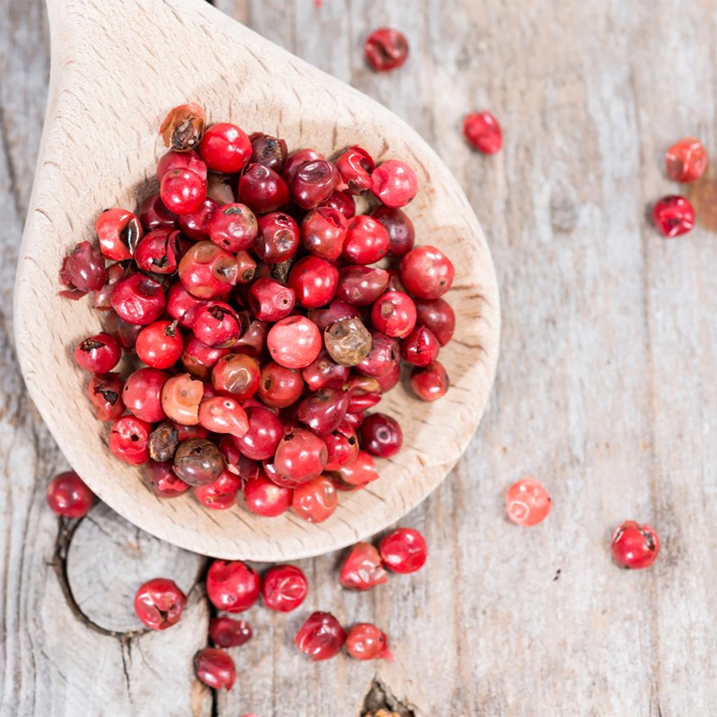 Pink pepper whole (250g, 8.8oz), pink peppercorns 100% natural, without