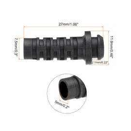 sourcing map 30pcs 5mm Strain Relief Cord Connector Cable Bushing Boot Sleeve for Electric Cable Cord Insulation Protection