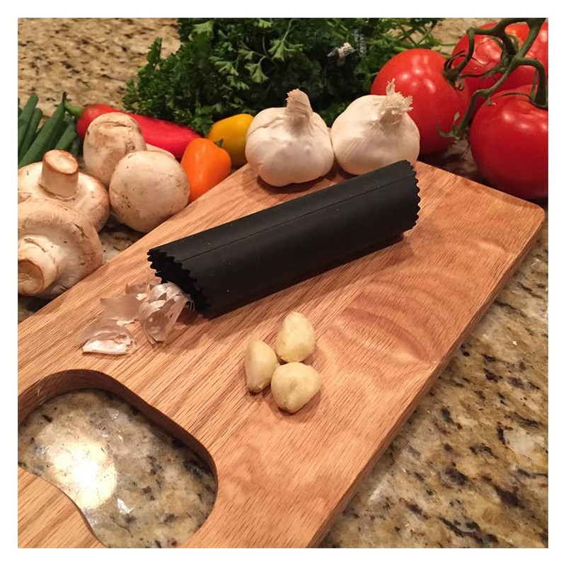 Maxracy 2 Set Silicone Garlic Peeler Easy Roller Tube Useful