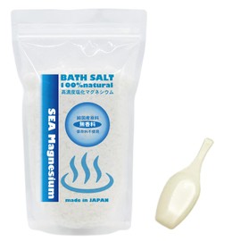 Large Capacity of 53 Times: Magnesium Chloride Flake Type [Made in Japan, High Concentration for a Firm Feel and Improve Bath Quality] Chloride Epsom Salt Bath Salt, Sticky Skin, Pure Domestic Natural Mineral, No Preservatives, Coloring or Fragrance, Inc