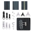 Vogueing Tool 84PCS Zipper Replacement Parts, Zipper Repair Kit for