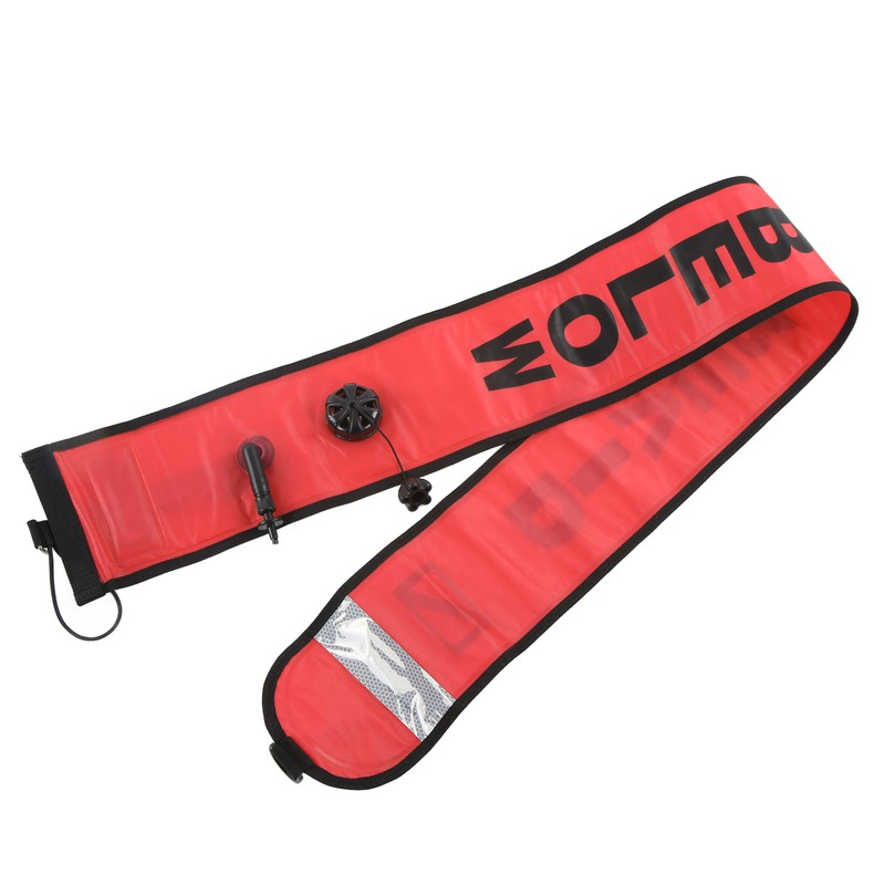 150x15cm Scuba Diving Surface Marker Buoy High Visibility Inflatable Surface