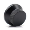 arm 4x Black Metal Solid Guitar Knobs Flat Top Hat