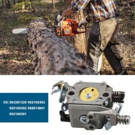 OTOTEC Kettensägen Vergaser Ersatz 503281320 502100303 502100302 Kompatibel mit Husqvarna 40 45 240EPA 240R 245R 245R Vergaser-Ersatzkit
