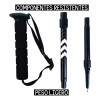 Bastones De Senderismo Aluminio 7075 Ajustables Plegables Color Negro