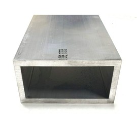 6063 Aluminum Rectangular Tube 2" X 3" X 1/4" Wall 12" Piece