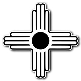 AzQuest New Mexico Flag Symbol Vinyl Decal Sticker Cute Car Decal, Stickers for Cars, Truck, Van, Laptop, and Window | 5.5 inches | AZQ 652