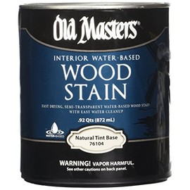 Old Masters 1 Quart 35716117 76104 Water-Based Wood Stain, Natural, Color