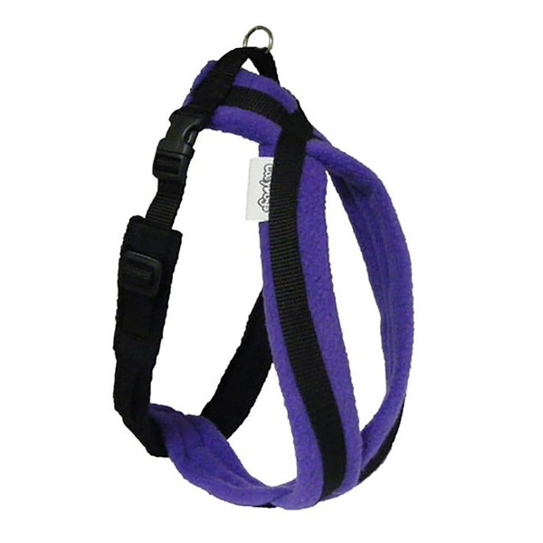 CosyDogs purple fleece dog harness: sizes 0 to 6: you