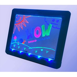 Glow Art Sonic Neon Effect, Sound Activated Drawing Board, Blue