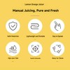 Lemon Squeezer 2025 New Screw Top Manual Citrus Juicer Portable