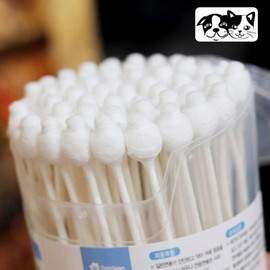 JQ Dog Pet Clean Cotton Swabs 60p X (3 packs) / 강아지 펫크린 면봉 60p X ( 3매입 )