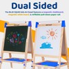 Blue Squid Art Easel for Kids - Dual-Sided Adjustable Wooden