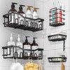 kitims Adhesive Shower Caddy, 5 Pack Shower Organizer Hanging with