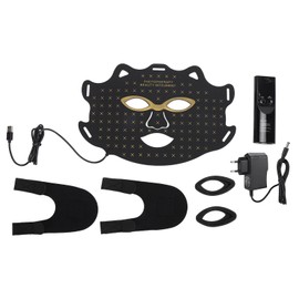 7 Colors Light Facial Photon Beauty Device for Rejuvenation Fade Fine Lines Anti Aging Infrared LED Facial Light 100‑240V EU Plug Black