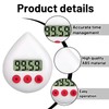 Digital Shower Timer, Bathroom Clock Water Drop Shape, Shower Clock,