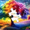 Rainbow Tree of Life Puzzles for Adults 1000 Pieces, Colorful