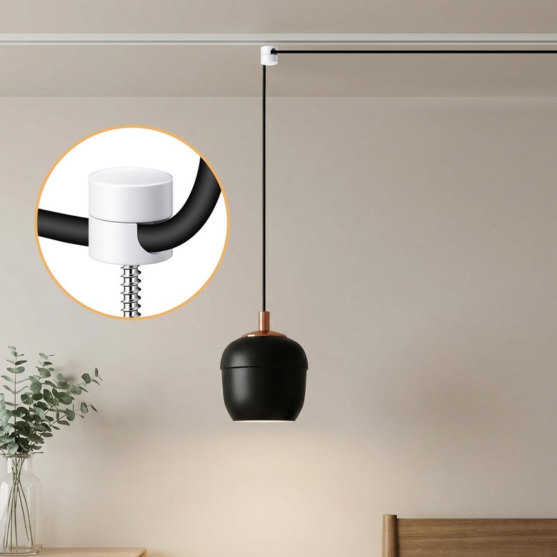 4pcs Swag Hooks for Ceiling Lights, White Pendant Light Hanging