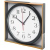 Bernhard Products Black Wall Clock Silent Non Ticking 10 Inch