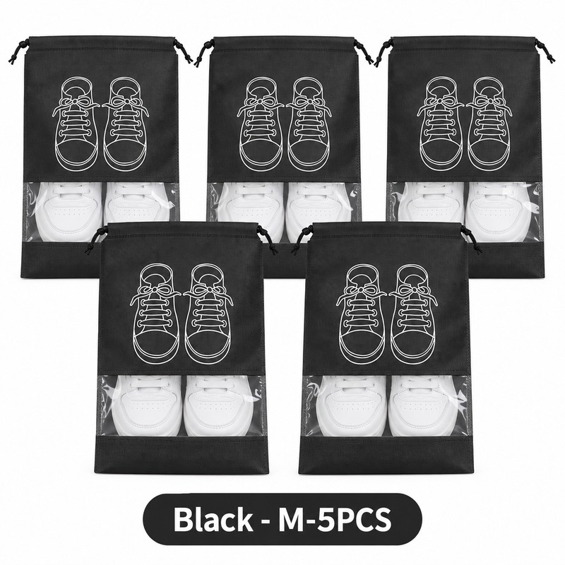 Non-Woven Shoe Storage Bags for Travel & Closet Organization –