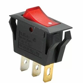 Parts Express SPST Rocker Switch with Neon Lamp