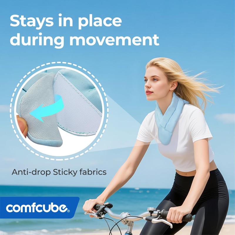Comfcube Neck Ice Pack Wrap for Cervical Pain and Cooling,