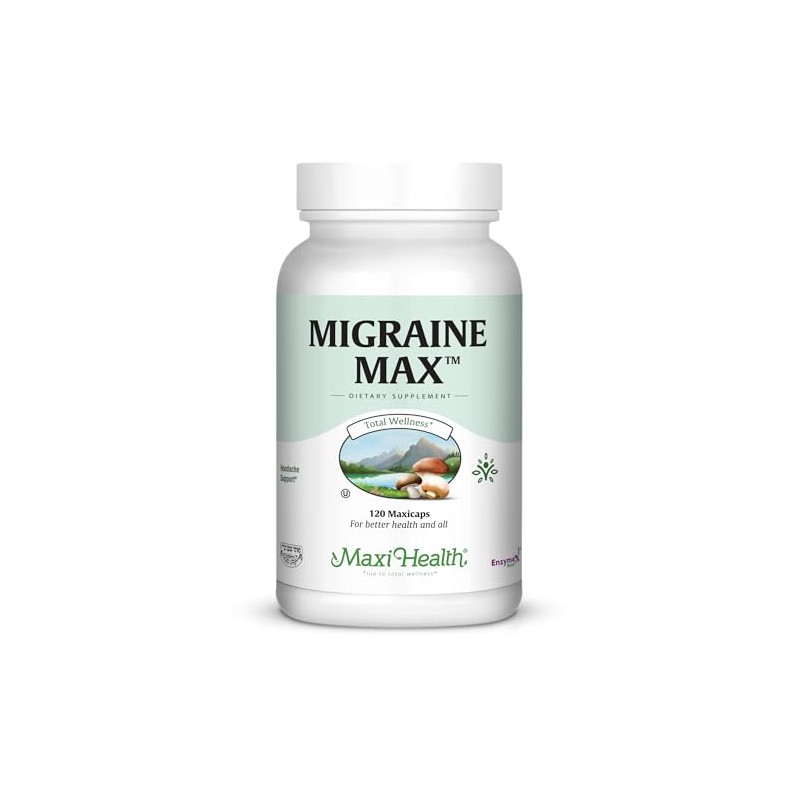 Maxi Health Migraine Max| Powerful Migraine Relief | 100% Natural